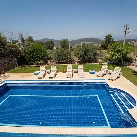 Fascinating Villa With Private Pool, Nature View, Fireplace And Balcony In Fethiye 페티예